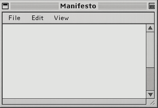 Manifesto Window