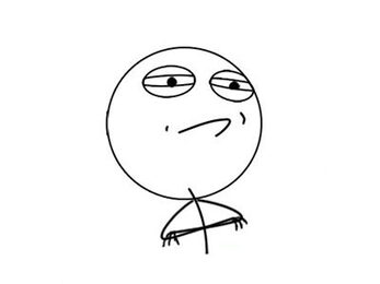 Classic crossed-arms Challenge Accepted rage comic character