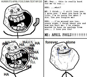 Classic early Forever Alone rage comic meme