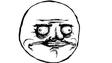 Classic Me Gusta rage comic face by Matt Oswald