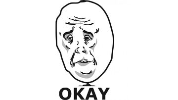 Classic Okay Guy rage comic face template
