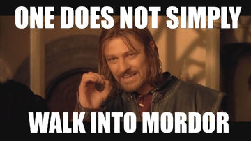 Original Boromir One Does Not Simply image macro