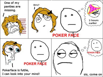 Early Poker Face rage comic from 2010