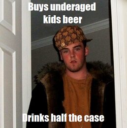 Classic Blake Boston sideways-cap Scumbag Steve meme