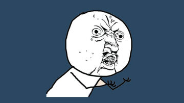 Original classic Y U NO Guy rage comic template